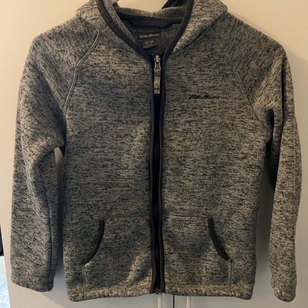 Hooded Eddie Bauer jacket zip up with hood
